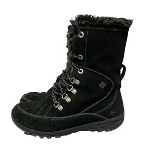 Columbia Women's Black Suede Winter Boots